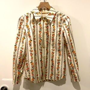 Tory Burch Gemini link rose blouse